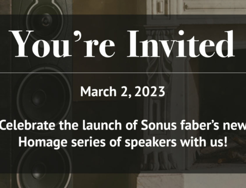Sonus faber’s Homage Series Launch – March 2nd